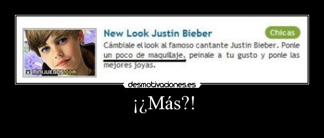 ¡¿Más?! -