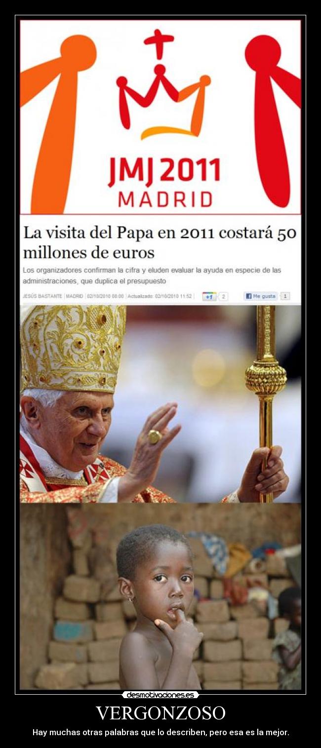 VERGONZOSO - Hay muchas otras palabras que lo describen, pero esa es la mejor.