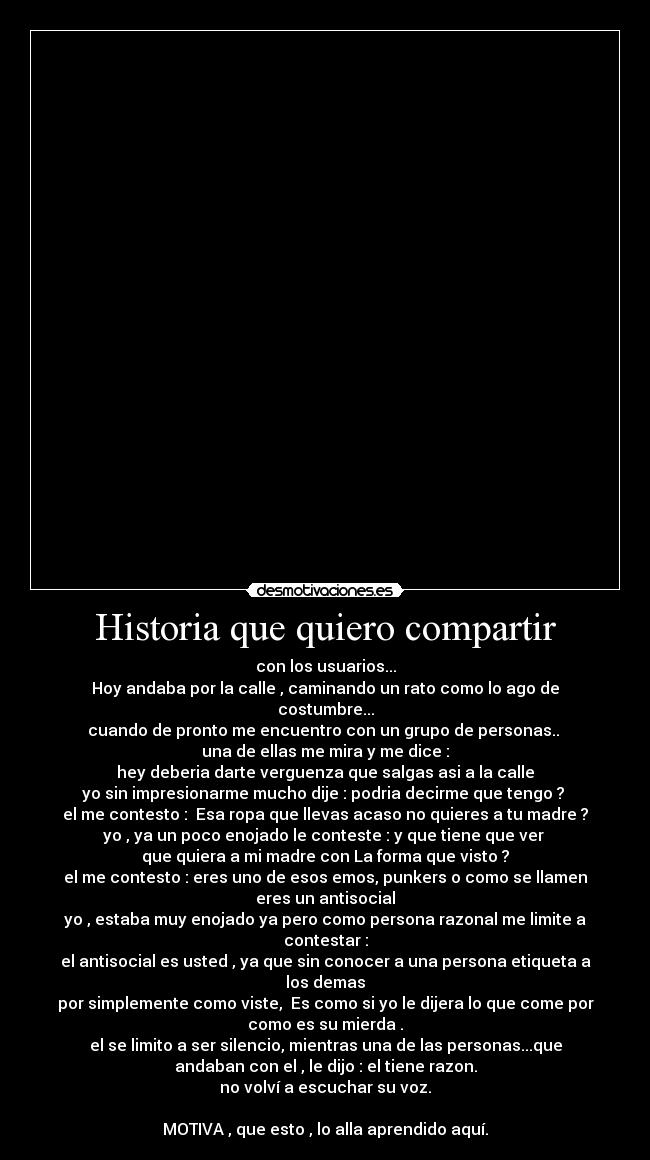 Historia que quiero compartir -