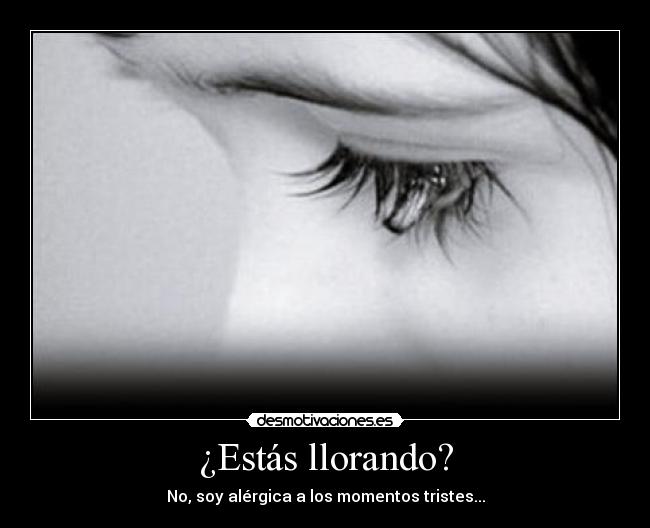 ¿Estás llorando? - 