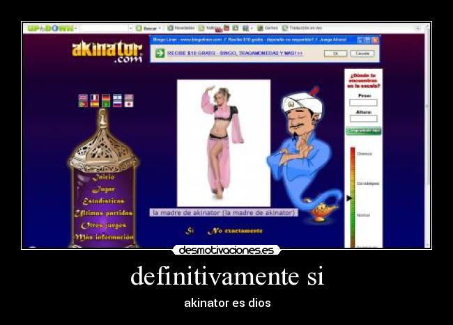definitivamente si - akinator es dios