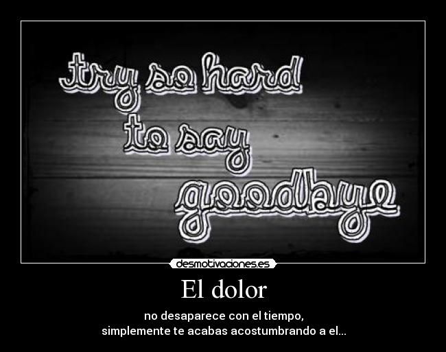El dolor - 
