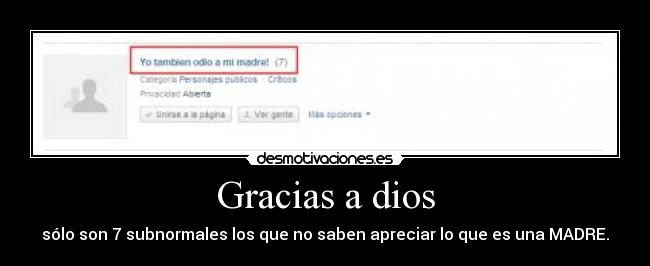Gracias a dios -