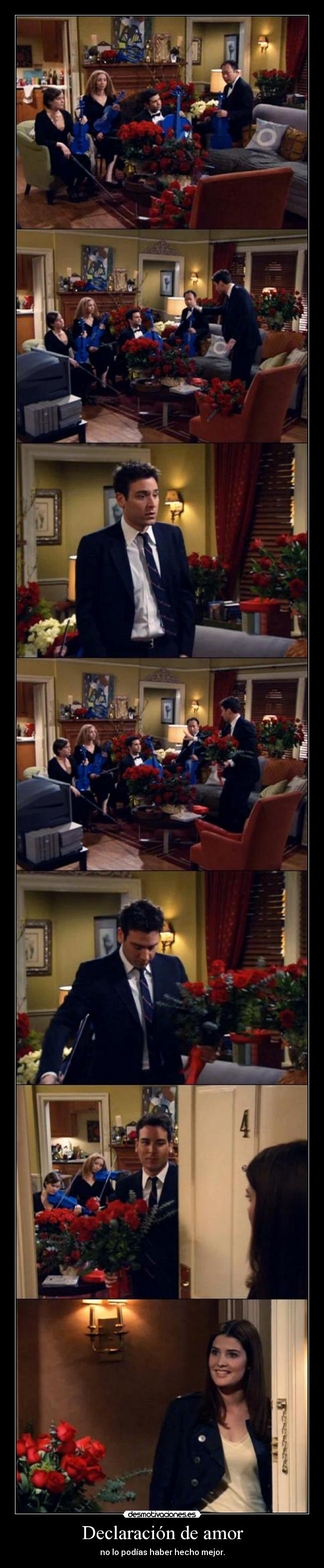 Declaración de amor - no lo podías haber hecho mejor.