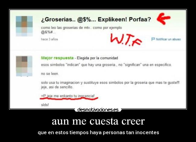 aun me cuesta creer -