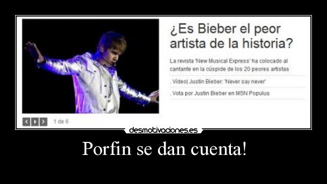 Porfin se dan cuenta! -