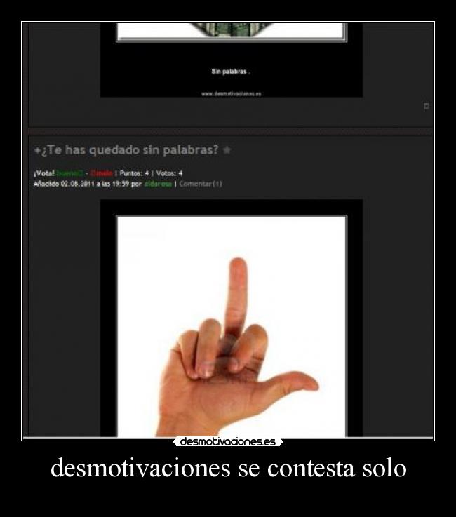 desmotivaciones se contesta solo - 