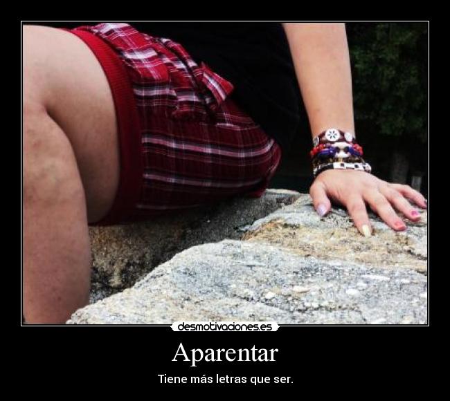 Aparentar -