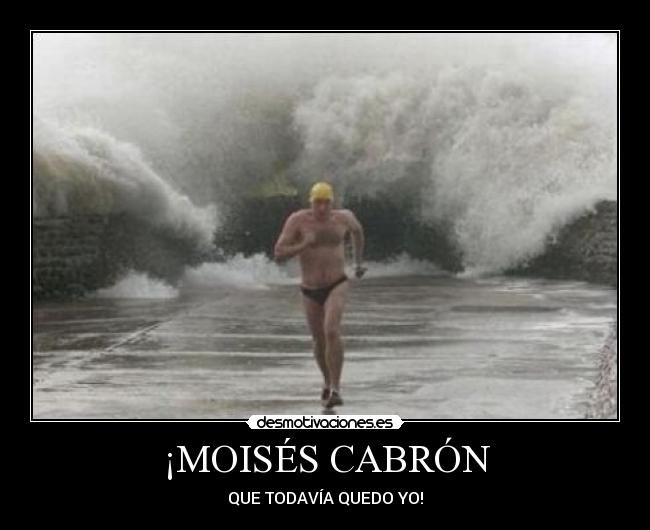 ¡MOISÉS CABRÓN - QUE TODAVÍA QUEDO YO!