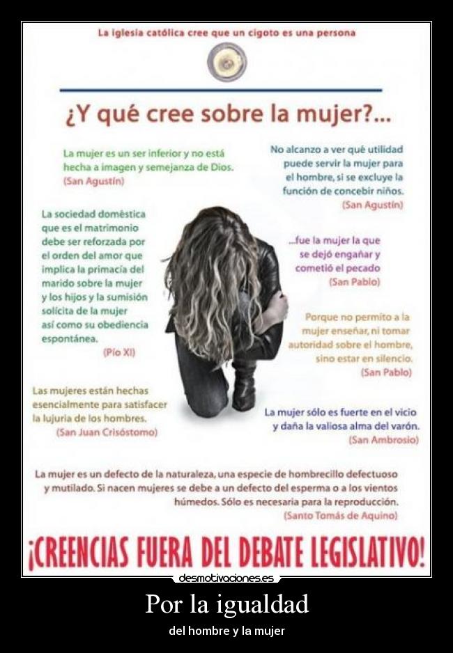 Por la igualdad - del hombre y la mujer