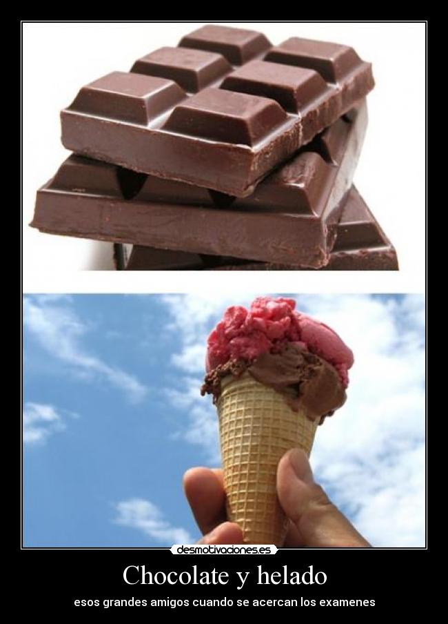 Chocolate y helado - 