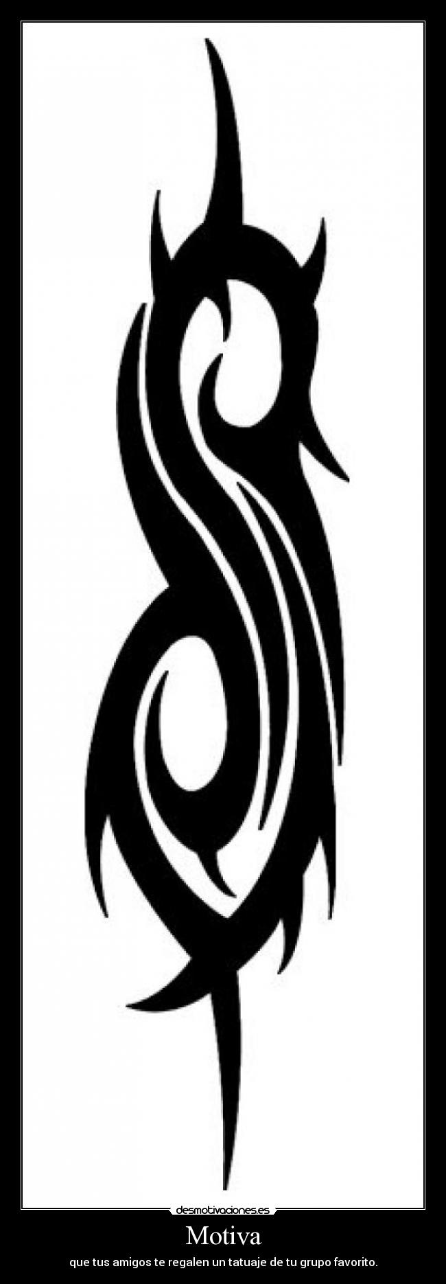 Motiva - que tus amigos te regalen un tatuaje de tu grupo favorito.