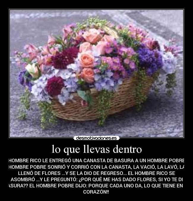 lo que llevas dentro - 