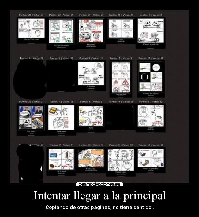 Intentar llegar a la principal - Copiando de otras páginas, no tiene sentido..