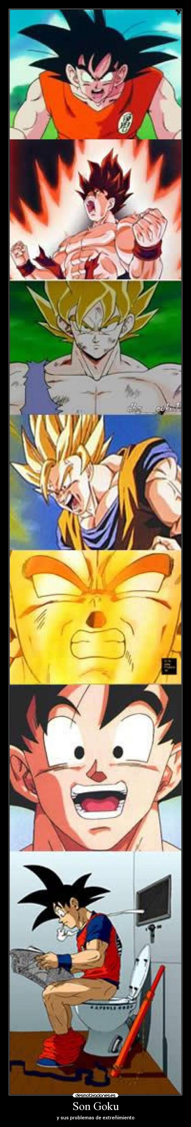 Son Goku - y sus problemas de extreñimiento