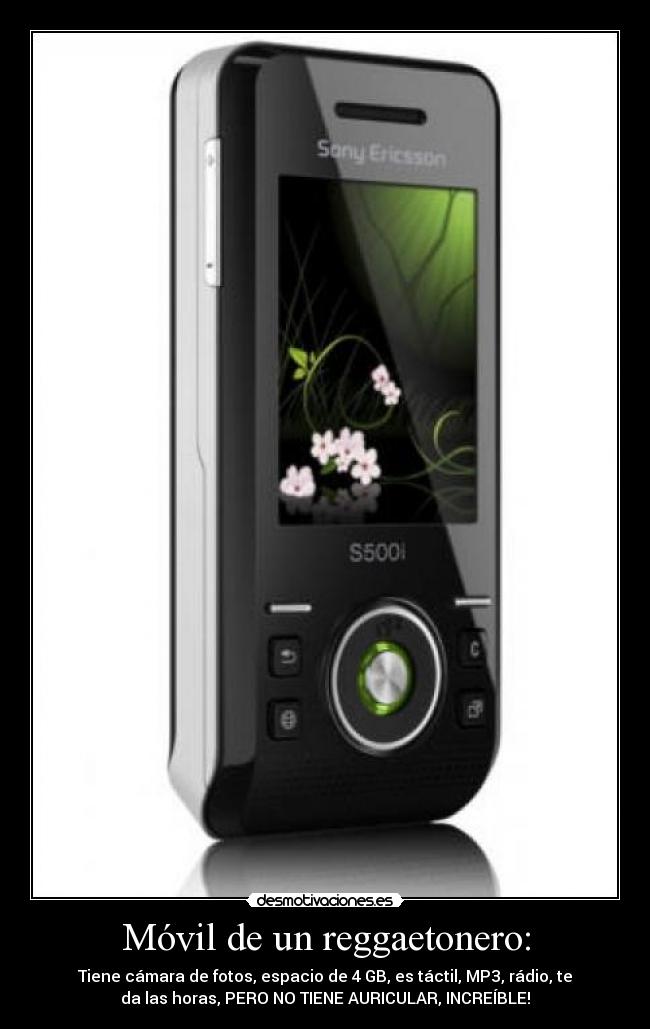 Móvil de un reggaetonero: - 