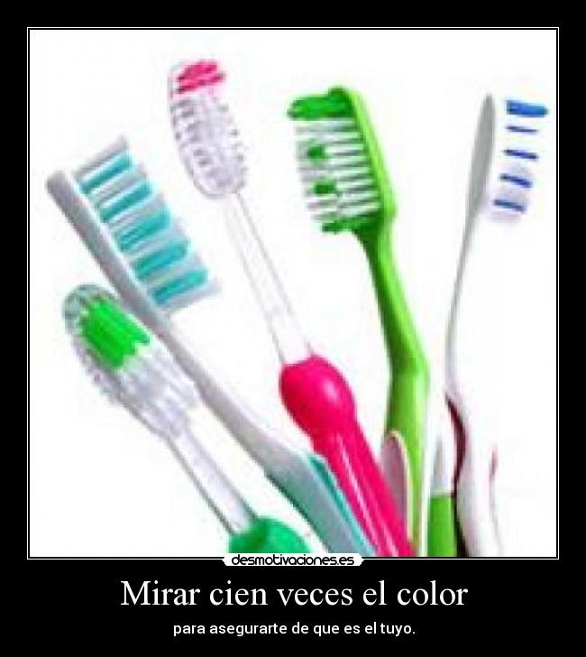 Mirar cien veces el color -