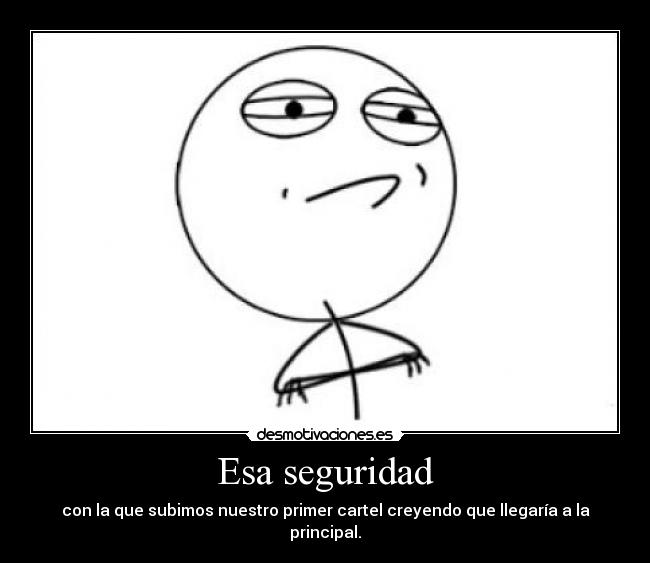 Esa seguridad -