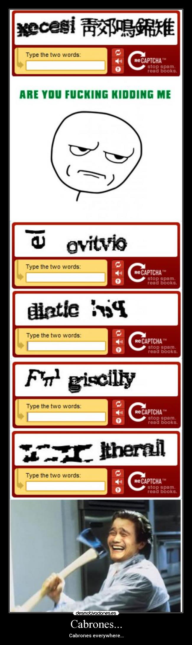 carteles captcha cabron desmotivaciones