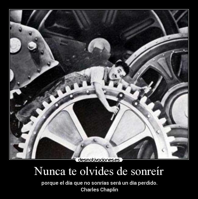 Nunca te olvides de sonreír -