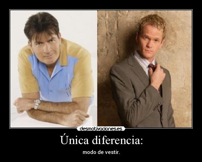 Única diferencia: -