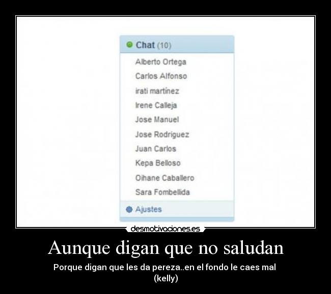 Aunque digan que no saludan - 