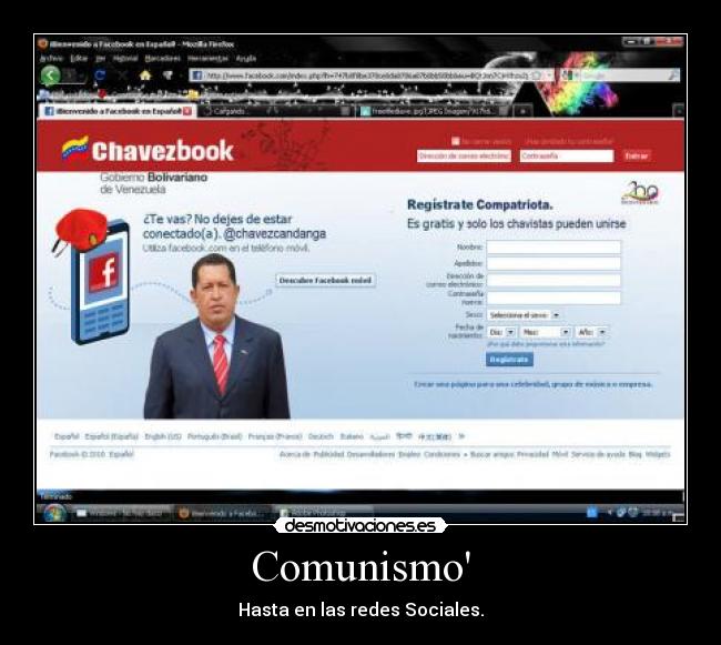 Comunismo - Hasta en las redes Sociales.