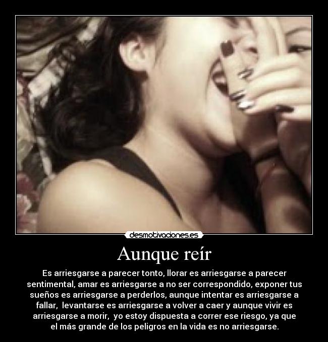 Aunque reír - 