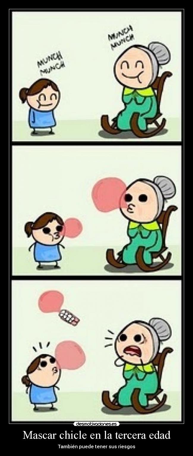 Mascar chicle en la tercera edad - 