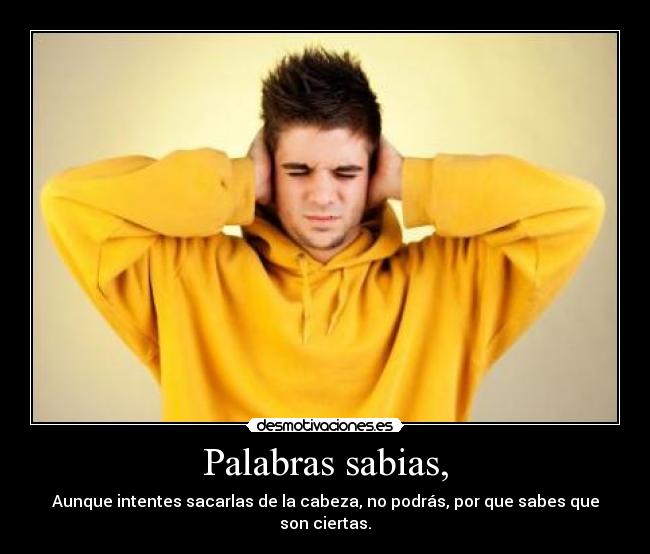 Palabras sabias, - 