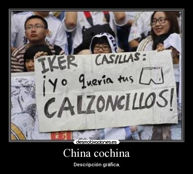 China cochina - Descripción gráfica.