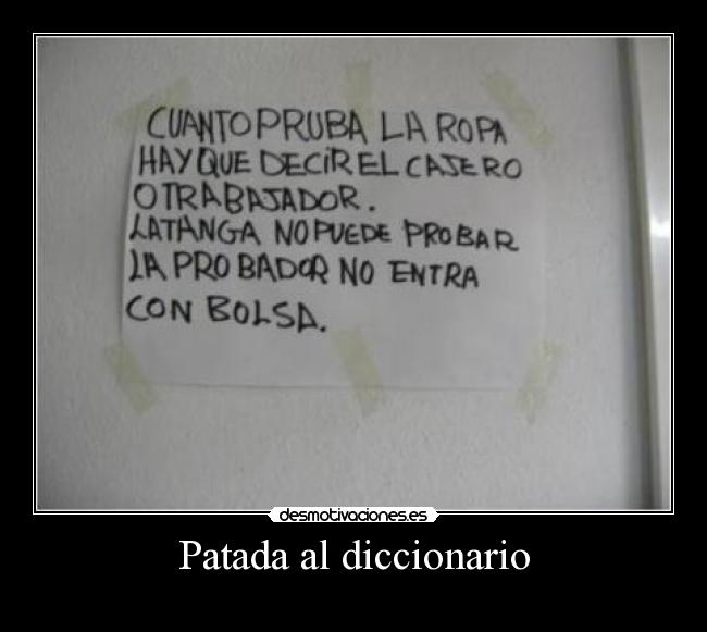 Patada al diccionario -