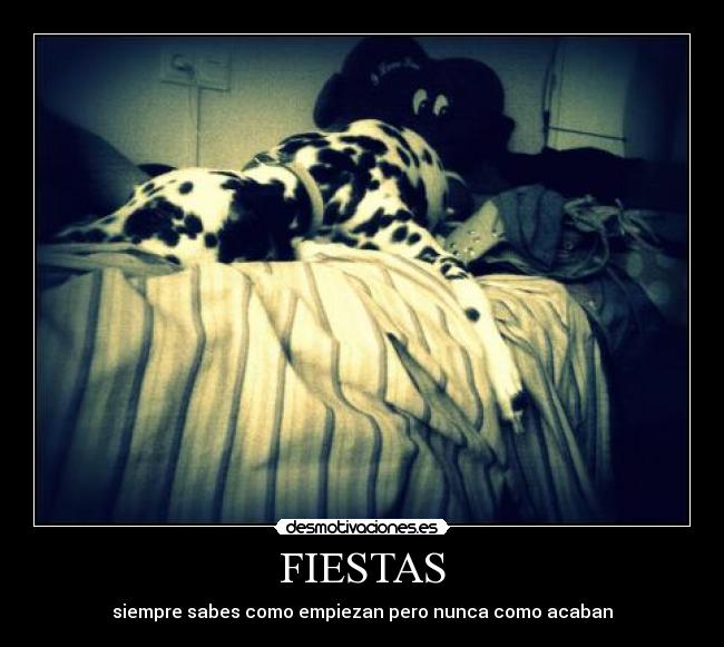 FIESTAS - siempre sabes como empiezan pero nunca como acaban