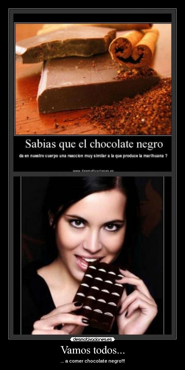 Vamos todos... - ... a comer chocolate negro!!!
