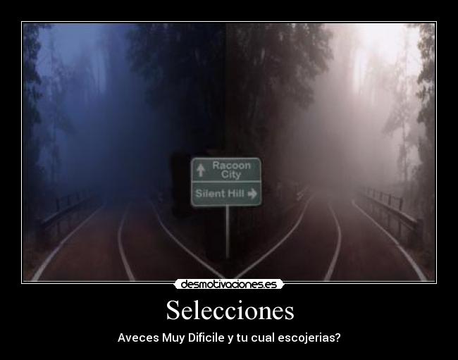 Selecciones - Aveces Muy Dificile y tu cual escojerias?