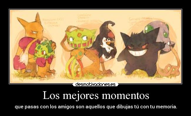 carteles ferdo gengar alakazam bulbasaur tentacool carnivire desmotivaciones