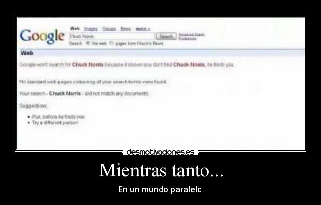 Mientras tanto... - En un mundo paralelo