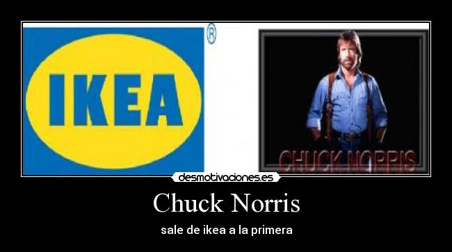 Chuck Norris - sale de ikea a la primera