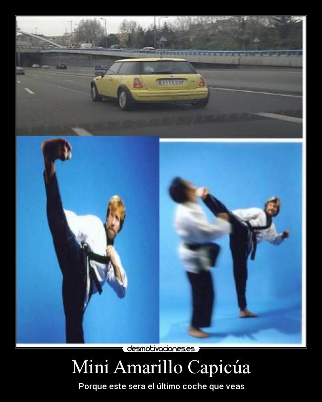 Mini Amarillo Capicúa - Porque este sera el último coche que veas
