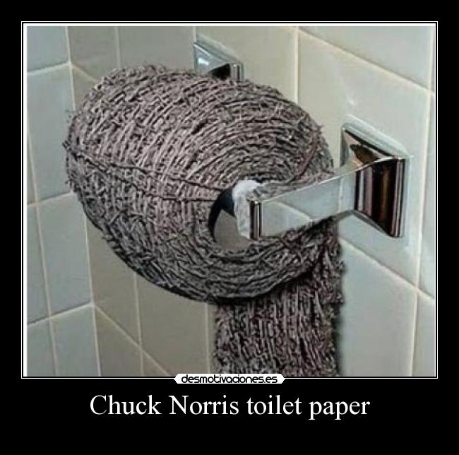 Chuck Norris toilet paper -