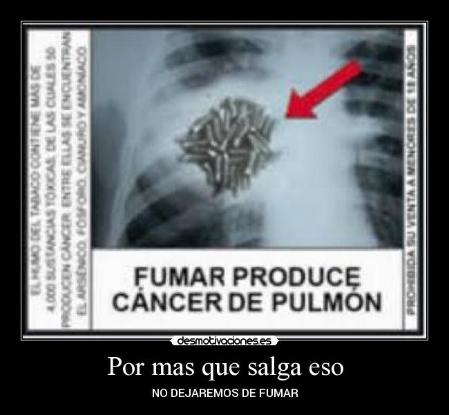 Por mas que salga eso -