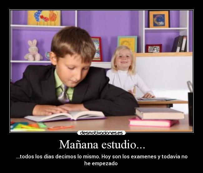 carteles estudio manana estudio estudiar estudiante desmotivaciones