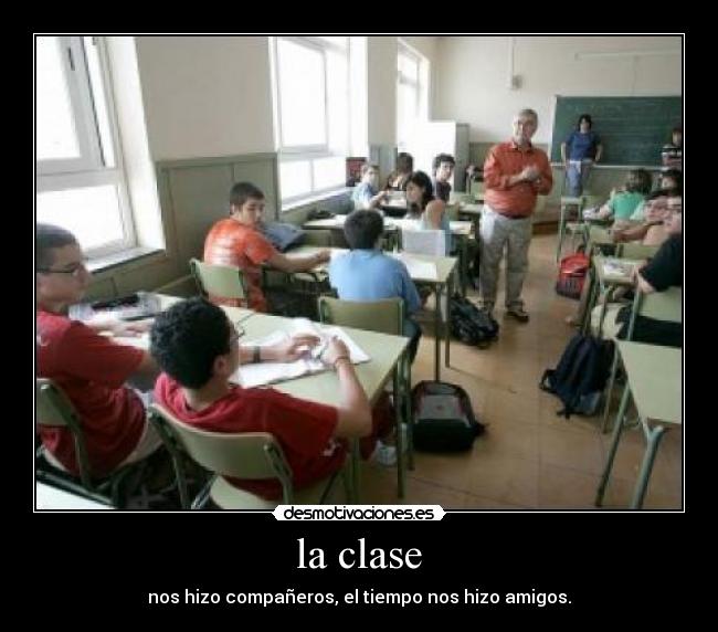la clase -
