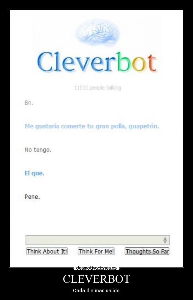 carteles cleverbot desmotivaciones