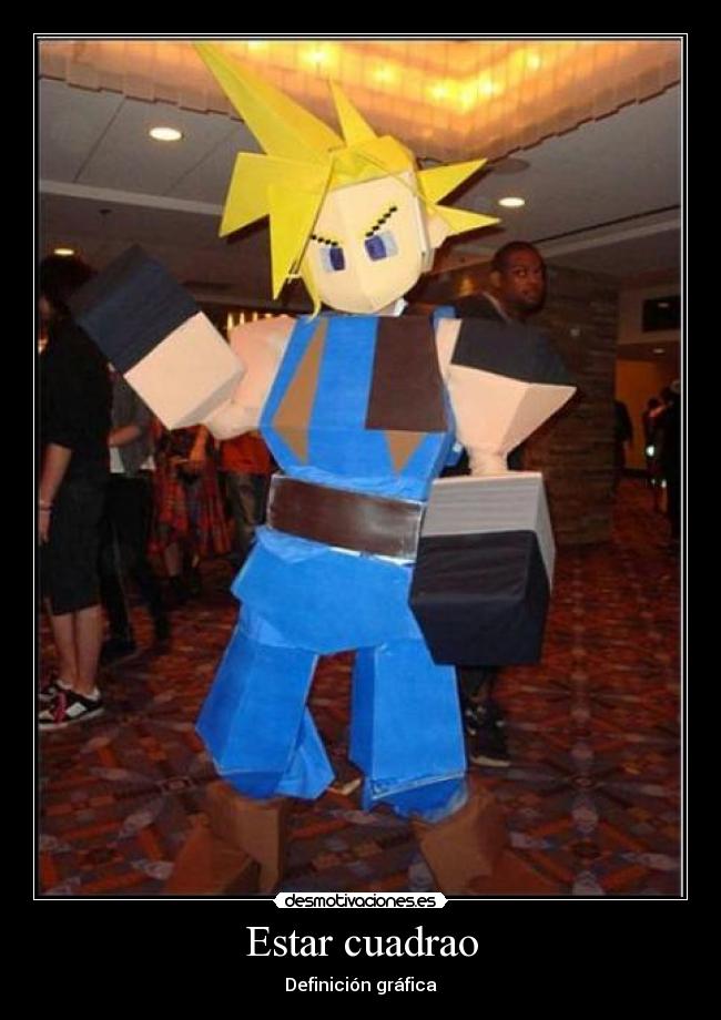 carteles cloud strife final fantasy vii vii togueri toguel estar cuadrao definicion grafica desmotivaciones