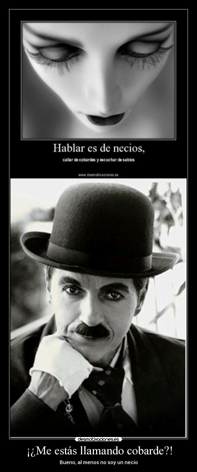 ¡¿Me estás llamando cobarde?! - Bueno, al menos no soy un necio