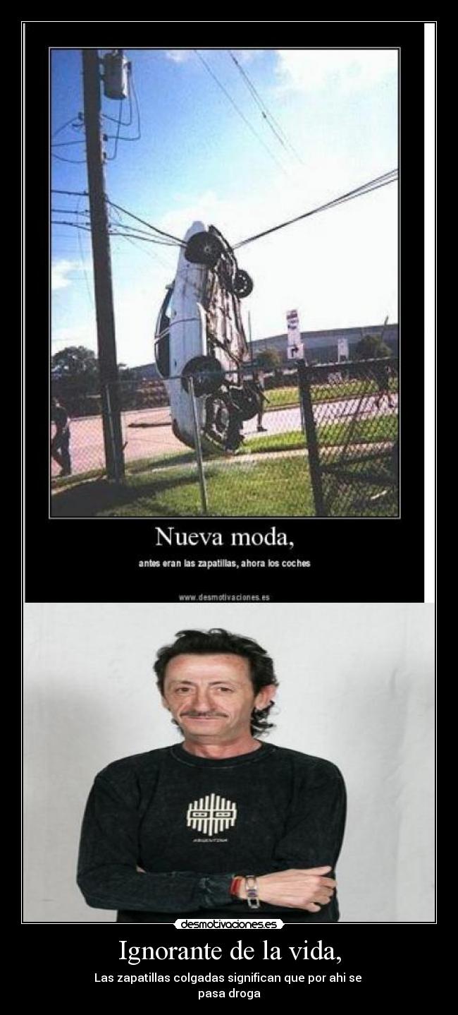 Ignorante de la vida, -