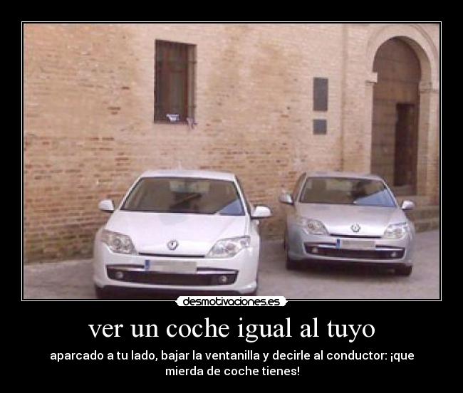 ver un coche igual al tuyo -