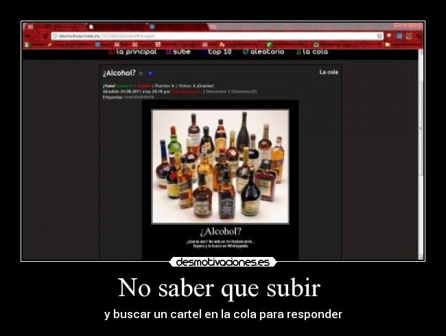 carteles subir primera chorrada foto que veas desmotivaciones
