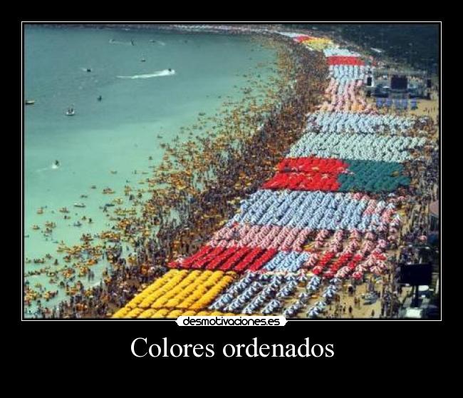 Colores ordenados -